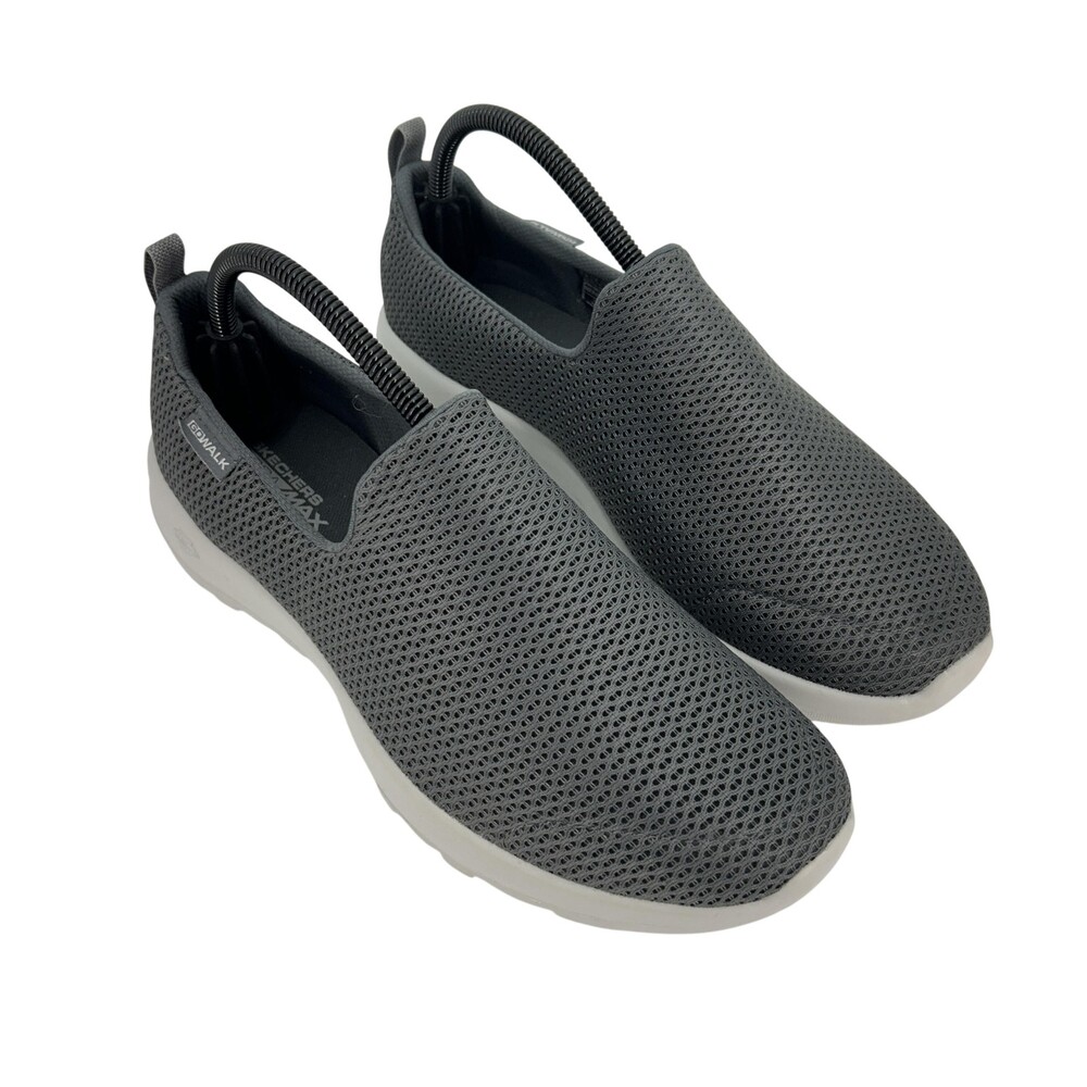 Skechers GOwalk Goga Max Shoes Womens Size 9 Gray Slip On Walking Comfort